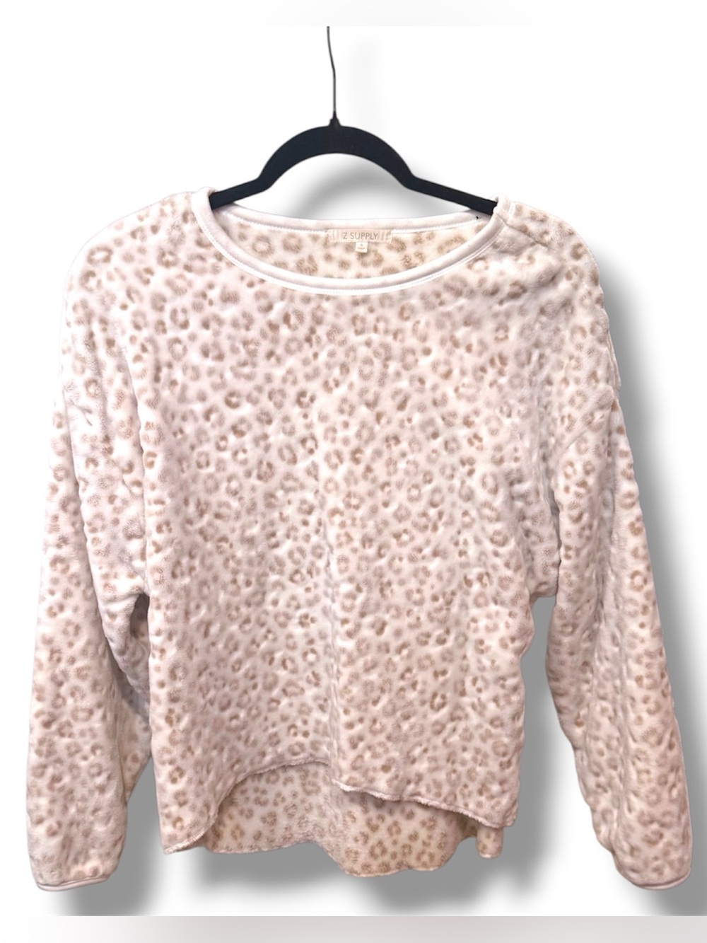 NWOT Z Supply Plush Leopard Print Pullover Sweater